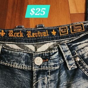 Jeans Rock Revitval 42 Blue wash